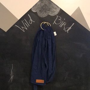 WildBird Navy and gold ring sling
